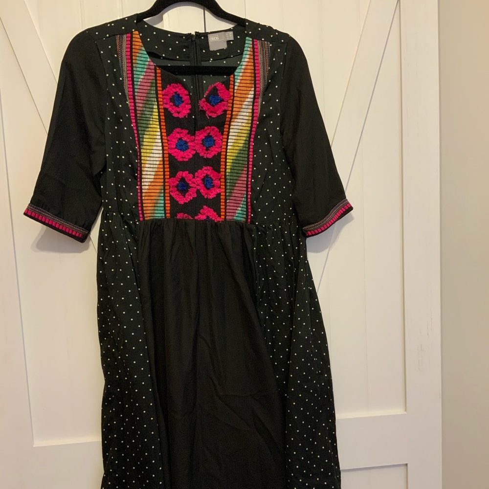 ASOS maternity mixed media dress